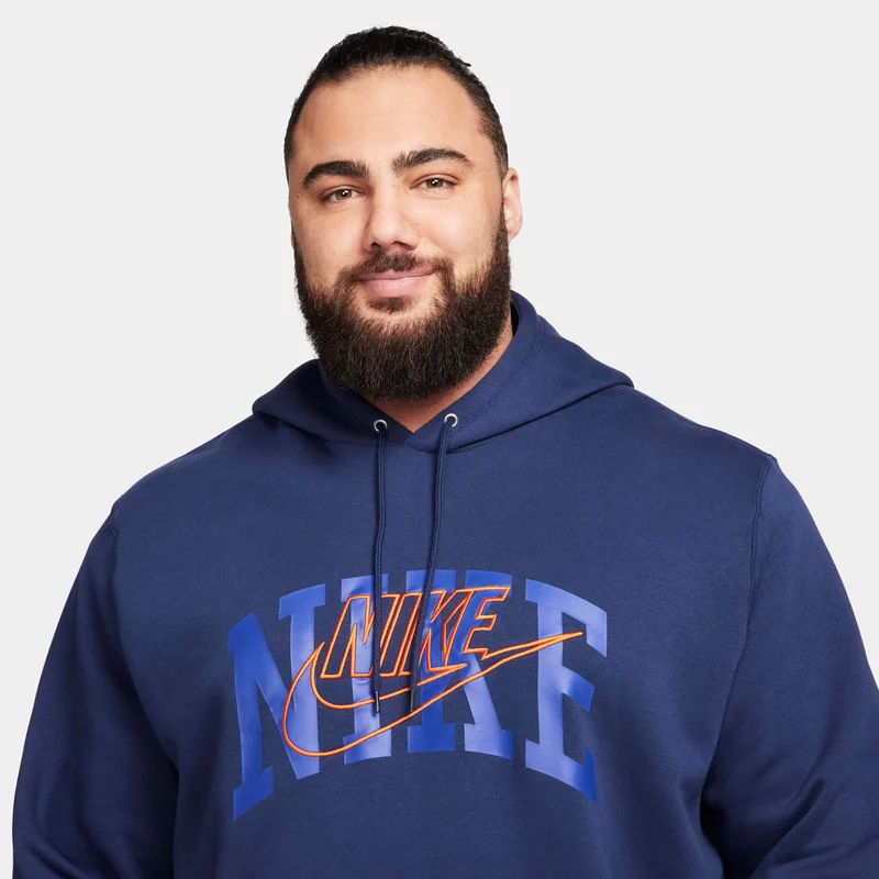 نايكي كلوب فليس هودي بلوفر للرجال